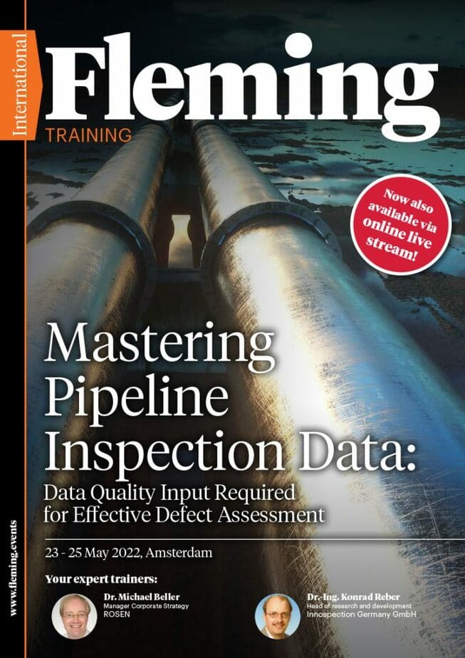 Pipeline Inspection training organized by Fleming Agenda Cover