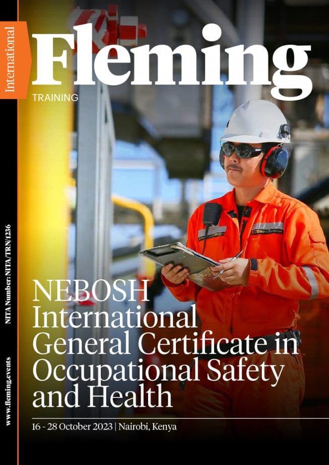 NEBOSH International Certificate in Occupational Safety and Health training by Fleming_Agenda Cover
