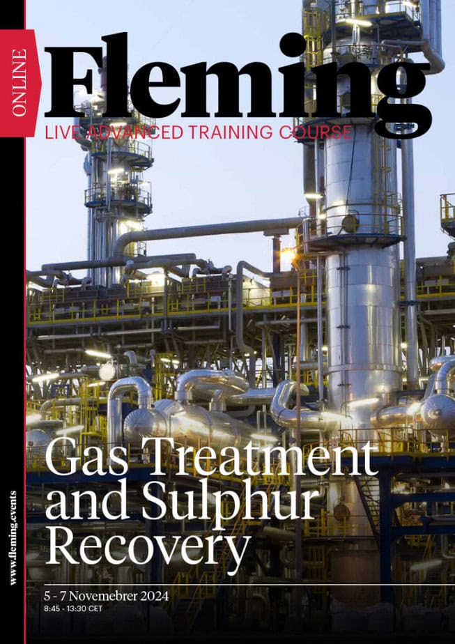 Gas Treatment and Sulphur Recovery online live training organized by Fleming_Agenda Cover
